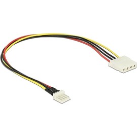 DELOCK Power Cable Floppy St 4-Pin -> Molex 4-Pin Female 30 cm