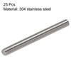 sourcing map M4 x 40 mm Fully Threaded Rod 304