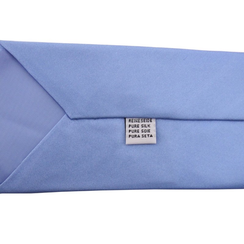 TigerTie Security Satin Silk Tie in Plain with Elastic Band