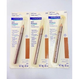CoverGirl 3x CoverGirl Soft Radiants Eye Pencil 0.02 oz * #310 Soft Cocoa * On Card RARE
