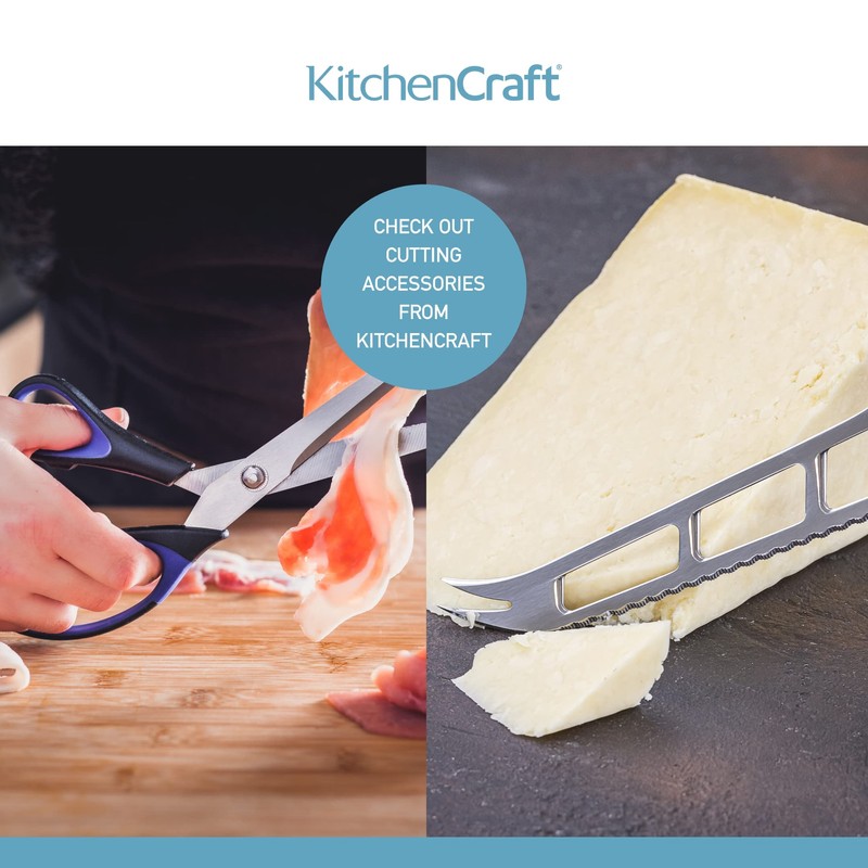 KitchenCraft Pizza Cutter Wheel, Stainless Steel with Nylon Handle, 20cm