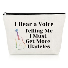 Ukulele Player Makeup Bag Ukulele Lovers Gifts Ukulele Acquisition Syndrome Cosmetic Bag Ukulele Themed Gifts Ukulele Musician Gifts Ukulele Teacher Gift Christmas Birthday Gifts Travel Cosmetic Pouch