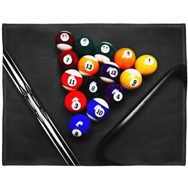 KLRIGR Soft Warm Fleece Throw Blanket for Couch Sofa and Bed Pool Table Billiard Balls 60"X80"