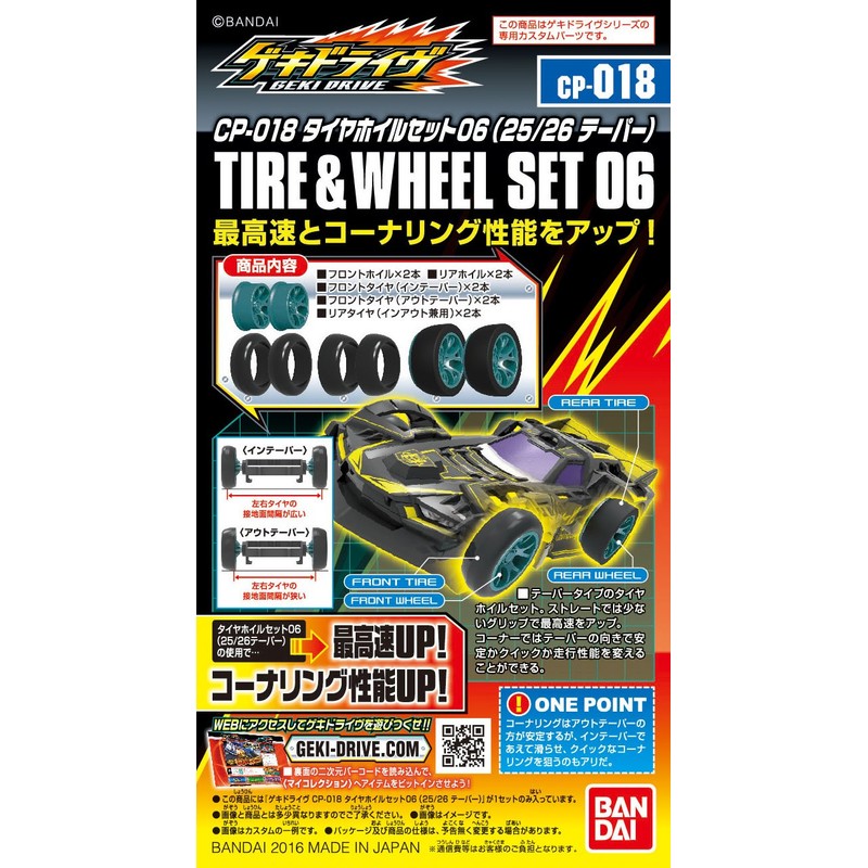Geki Drive CP-018 Tire Foil Set 06 (25/26 Taper)