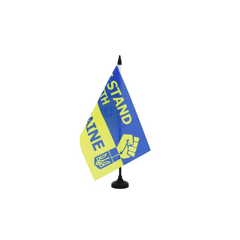 AZ FLAG - Ukraine Table Flag I Stand with Ukraine
