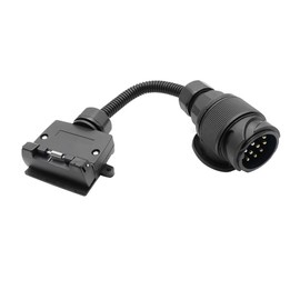 MAX COOL Adaptor 13 Pin to 7 Pin Socket Trailer Adapter Cable Round Plug Adaptor Connector for Trailer Caravan Bike