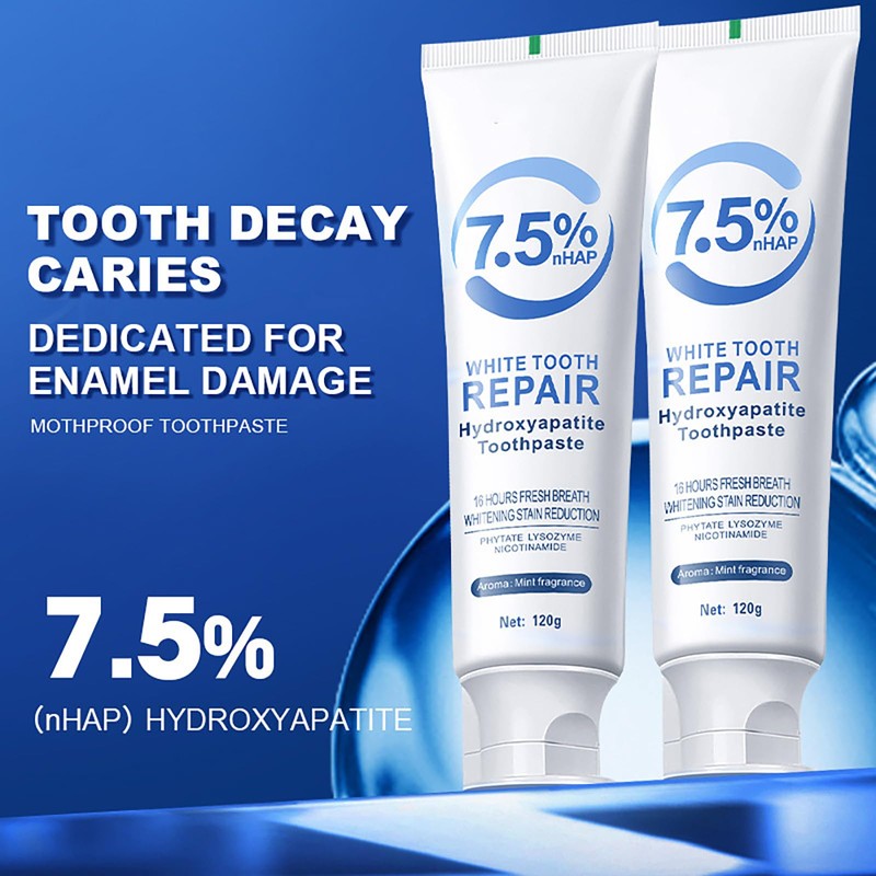 Hydroxyapatite Toothpaste 7.5% nHAP, Mint Fragrance 16 Hours Fresh Breath,Best