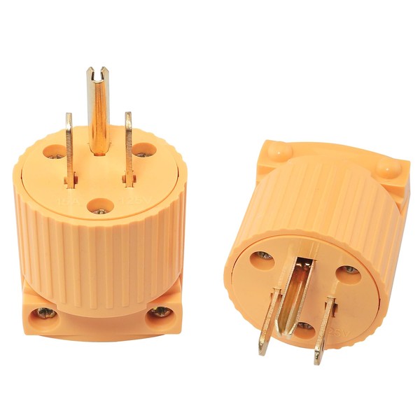 ZZLZX 2PCS Industrial Power Plug 5-15P Industrial Grade 3 Prong