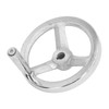 3 Spoke Hand Wheel with Revolving Handle Cast Iron Round