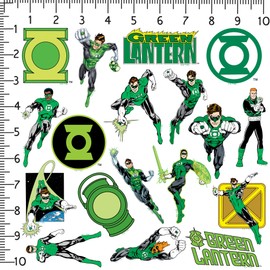 Green Lantern 150ct Vinyl Large Deluxe Stickers Variety Pack - Laptop, Water Bottle, Scrapbooking, Tablet, Skateboard, Indoor/Outdoor