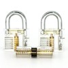 ValueHall 7 PCS Training Locks Professional Transparent Cutaway Practice Keyed