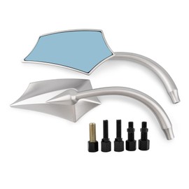 YOUNDERM Chrome Universal 8mm 10mm Motorcycle Rear View Mirrors Fits For Street Bike Suzuki Cruiser Sports Chopper Yamaha kawasak