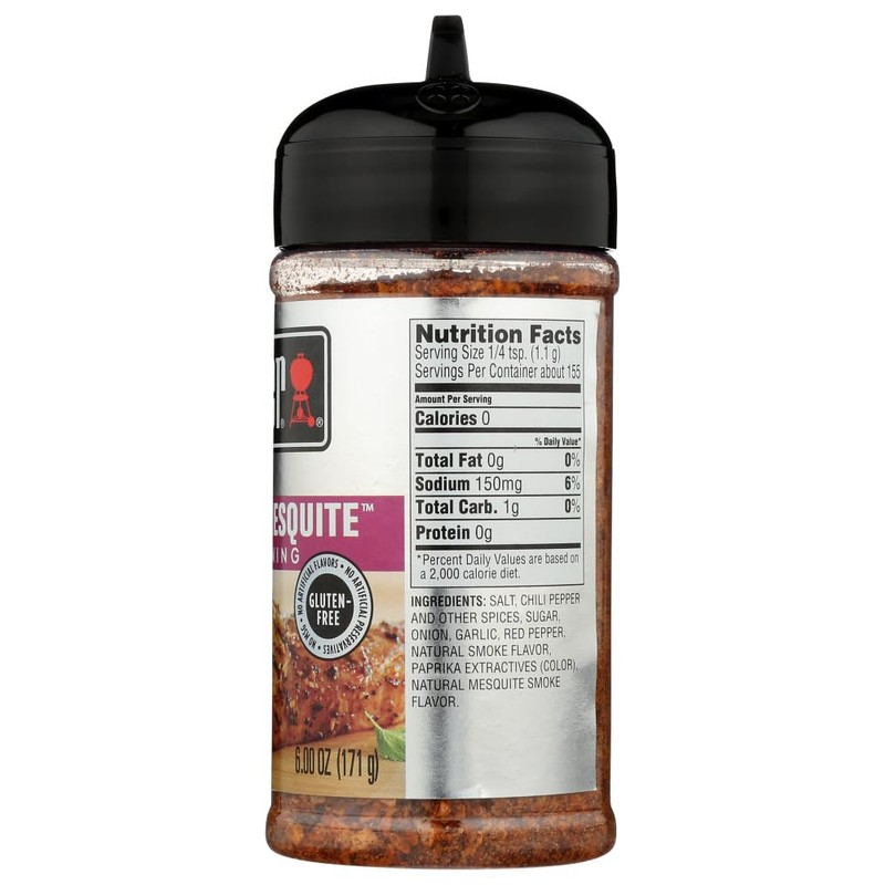 Weber Smokey Mesquite Seasoning, 6 Ounce