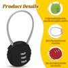 Bonsicoky 6 Pack 3 Digit Combination Lock - Outdoor Waterproof