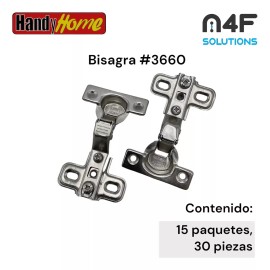 Handyhome Bisagra Handyhome 8.5 Cm X 5.2 Cm 15paquetes 30piezas #3660