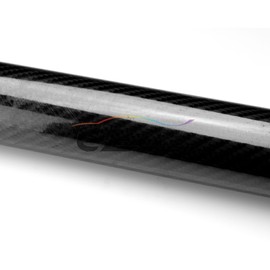 Free Tool Kit EZAUTOWRAP 5D Reflective High Gloss Black Carbon Fiber Carbon Fiber Car Vinyl Wrap Sticker Decal Film Sheet Air Release - 60"X120" (5FT X 10FT)