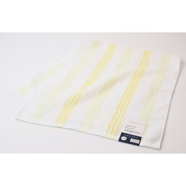 UCHINO 8807Y619 Y Bath Towel, Terror Stripe C, Thin, Light and Easy to Dry 13.4 x 35.4 inches (34 x 90 cm), Yellow