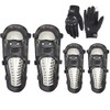6pcs Adults Alloy Steel Motorcycle Knee Pads Elbow Pads with