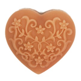 Longzang Rose Decoration Heart Silicone Soap Mold Craft Molds DIY (Decorative Pattern)