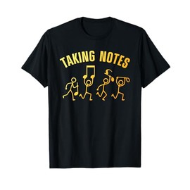 Funny Music Art for Men Women Musical Note Gag Music Lover T-Shirt