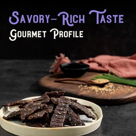 Meat Artisan Beef Jerky - Australian Wagyu Asian BBQ Style - High Protein Snack - Gluten Free No MSG - Premium Gourmet Natural 3oz (85g)