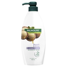 Palmolive Naturals Hair Conditioner, 700mL, Smooth & Shine with Macadamia Oil & Keratin, For Frizzy Hair, No Parabens, Phthalates or Colourants