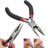 MEETOZ 5pcs Pliers Tool Kit for Jewelry Making Tools, Long