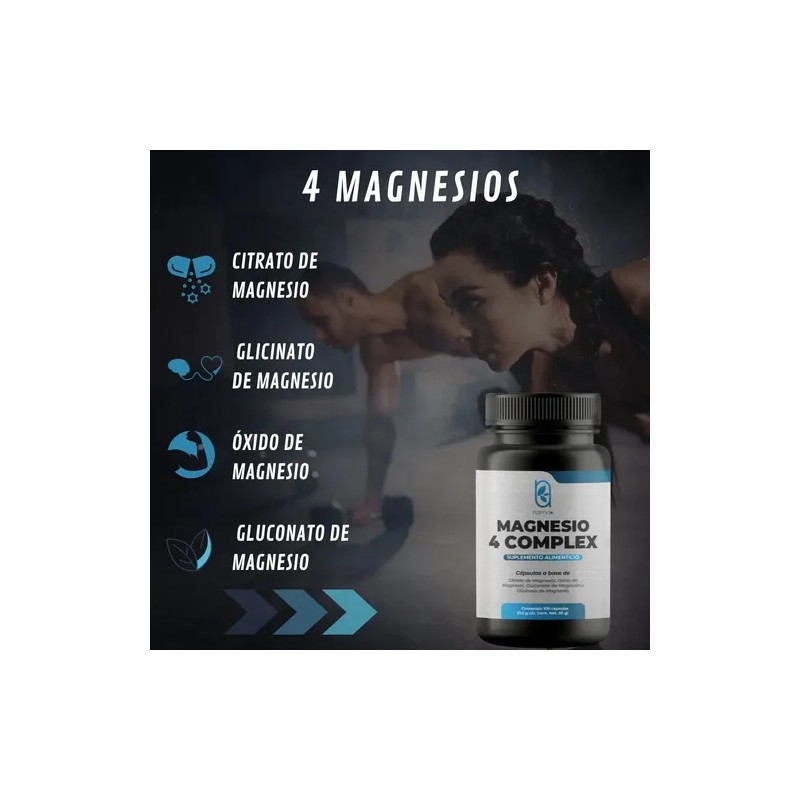 Magnesio Complex Tipos Pack Frascos 100 Caps