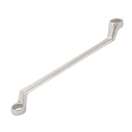 Dapetz ® 14mm - 15mm deep Offset Bi-hex swan Neck Ring Spanner or Wrench, Metric Polished Comes with a Thin Profile and Made of Chrome Vanadium Steel