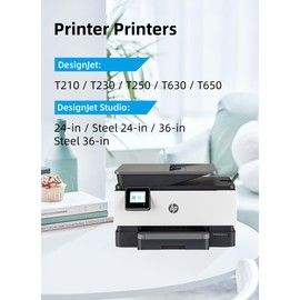 712XL Ink Cartridges High Yield Compatible Replacement for HP 712XL 712 XL 712 Ink Cartridges Combo Pack for HP DesignJet T210 T630 T650 T250 T230 Printer (4 Pack, 1BK/1C/1M/1Y)