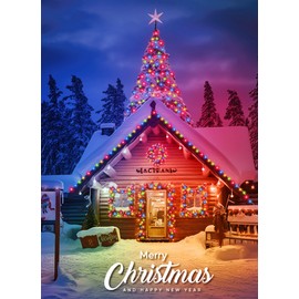 Minetom Solar String Lights for Outside, 33Ft 100 LED Outdoor Solar Fairy Lights, 8 Modes Balcony Lights for Tree Patio Christmas Party Wedding Decor 4PC