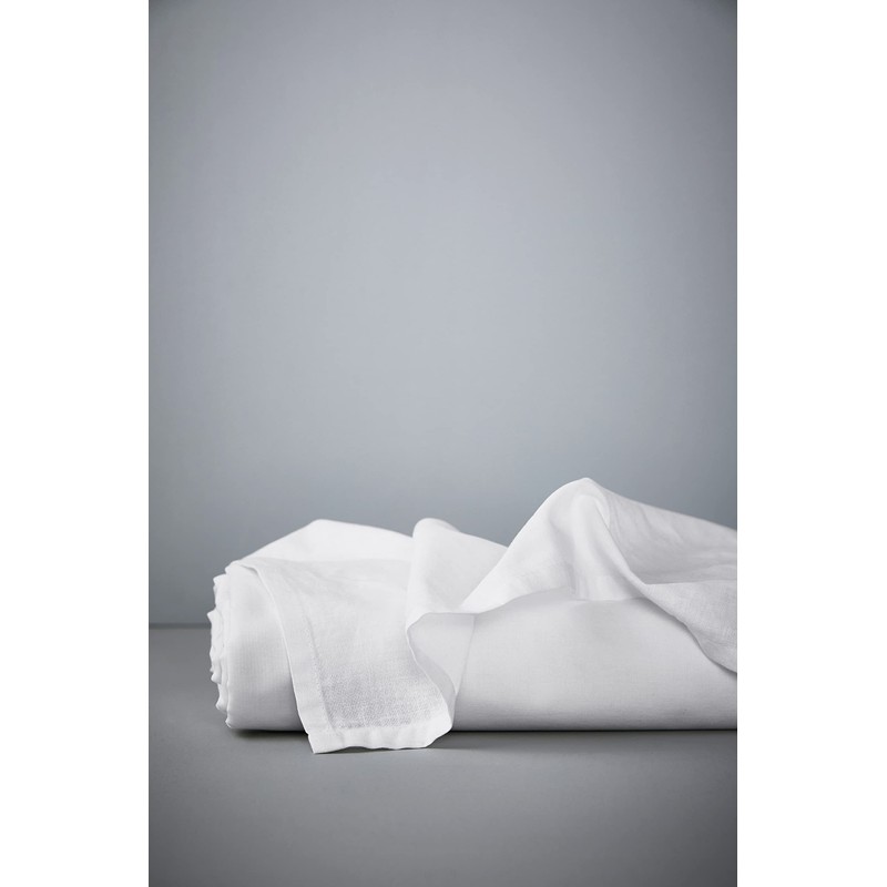 Zack 1041872 Bed Sheet, Extra Wide, Organic Quality, White, 180