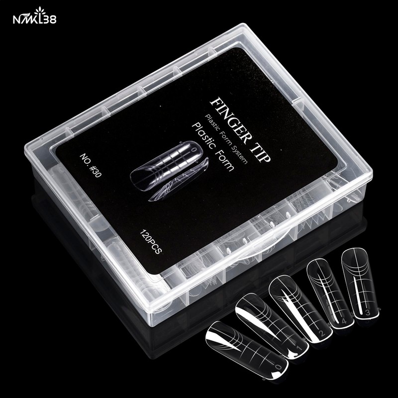 NMKL38 120PCS Dual Nail Forms 12 Sizes Full Cover Nail