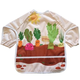 Madrona Brands Full Sleeve Waterproof Garden Grow Toddler Baby Bib | Arts & Crafts Smock Cover, Paint Apron | Fits Kids 1-3 Years…