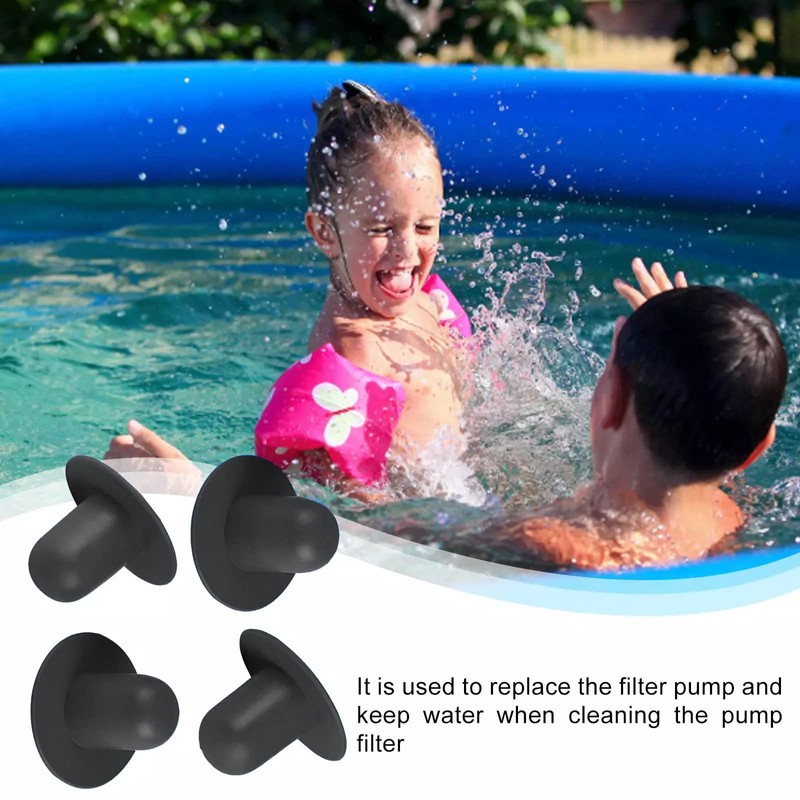 4 Pack Pool Wall Plug Replacement,Pool Stopper Plugs,Pool Plugs,Swimming Pool