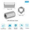 PATIKIL M5 x 0.8-Pitch 304 Stainless Steel Hex Coupling Nuts,