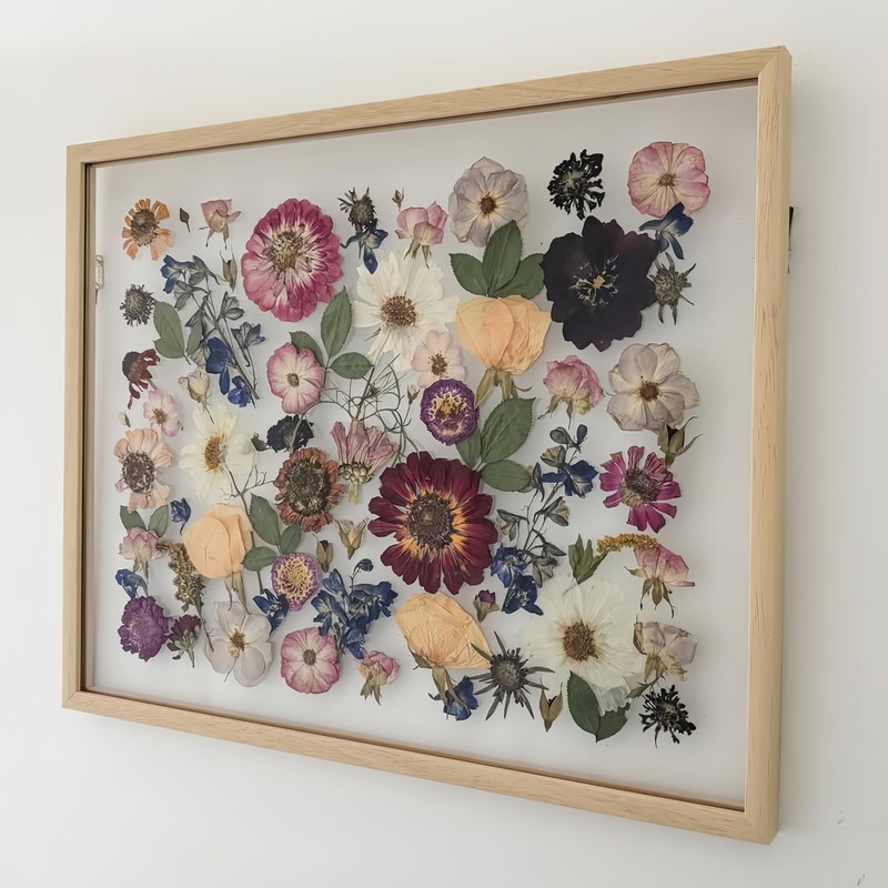 Volakk 16x20 Floating Frame Double Real Glass Frames 12x16 Natural