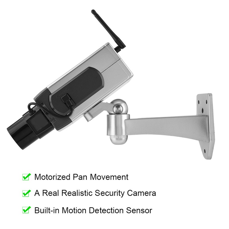 Bullet Dummy Fake Surveillance Security Camera Auto Movement Dummy Camera