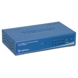 TRENDnet 5-Port 10/100Mbps Ethernet Switch TE100-S55Eplus (Metal Desktop)