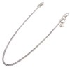 GoodsLand GD-WLCHAIN-05 Metal Wallet Chain, Long, Stylish, Men's, Silver, Approx.