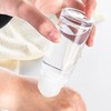 2Pcs 50ml/1.7oz Clear Glass Deodorant Roller Bottle with Plastic Roller