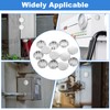 12 PCS Electrical Box Knockout Plugs, 1/2 Inch Round Stainless