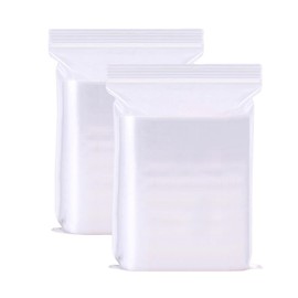 14x20cm Small Plastic Bags,Resealable Plastic Bags,Clear Ziplock Bag,Grip Seal Bags,Sealable Storage Pouches for Storage Nut, Grain, Collectibles, 200PCS (200, 14x20cm)