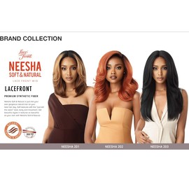 Outre Neesha Soft & Natural Synthetic Swiss Lace Front Wig NEESHA 201 (S4/30)
