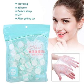 Máscara facial desechable, 100 piezas/paquete Máscara facial de bricolaje hecha a sí misma, Máscara de sábanas comprimidas no tejidas, Papel de máscar