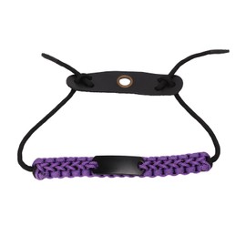 Pssopp Archery Wrist Sling High Flexible Nylon Archery Wrist Rope Hand Woven Adjustable for Shooting (Purple)