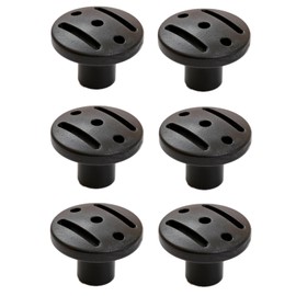 TNBSGH 6 Pcs Tarp Poles Tent Pole End Cap, Tent Pole End Anti Puncture Design Camping Tarp Support Poles, ABS Boat Cover Support Pole Camping Tent Puncture Proof for Tarp, Black