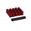Red Locking Lug Nuts 12x1.5 With Key For Honda Talon