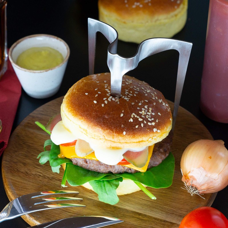 Lurch King 240506 Burger Skewer Stainless Steel with Plate Diameter