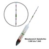 AQUARIUM PLÜDERHAUSEN Hydrometer with Thermometer for Measuring Salt Density in